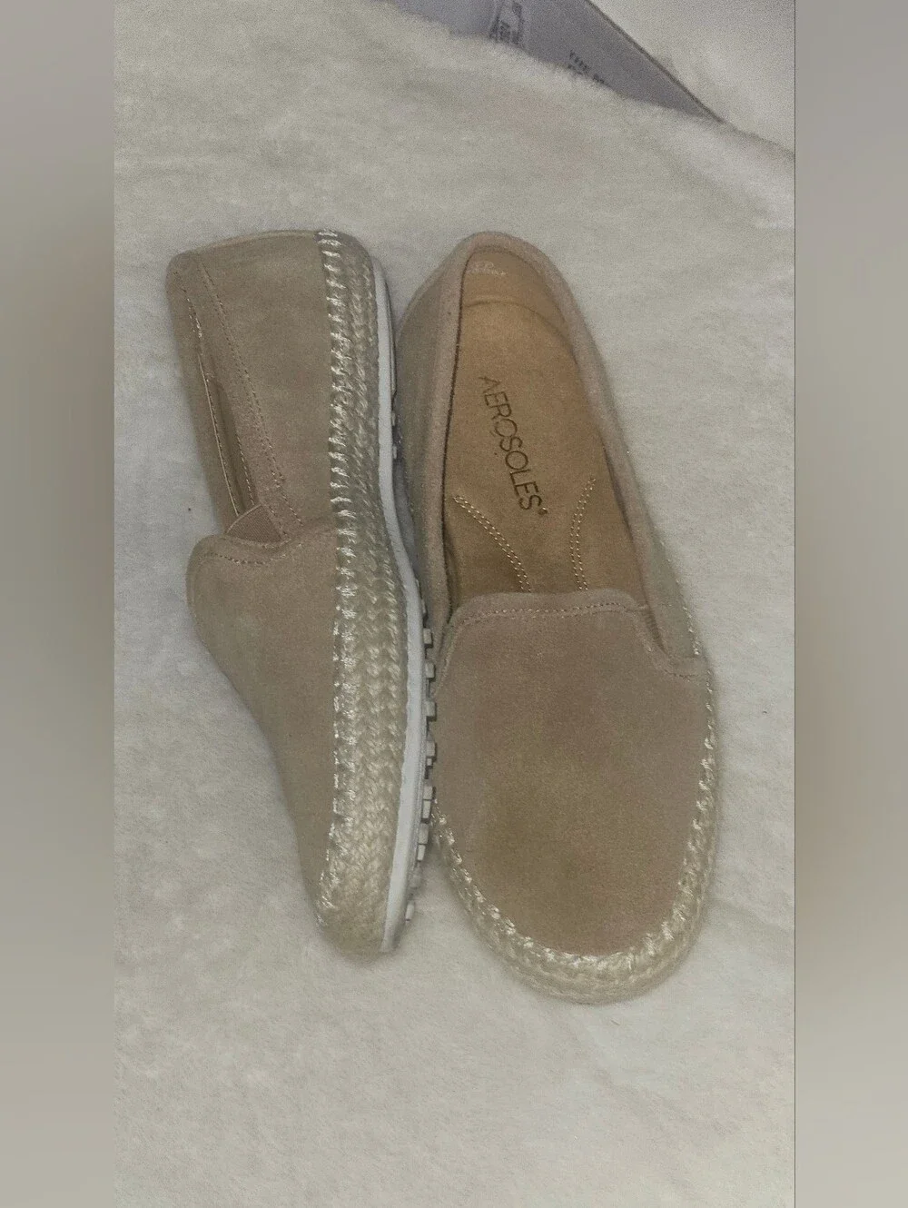 Areosoles Flats Taupe Espadrille Slip-On Loafer for Women Suze 7